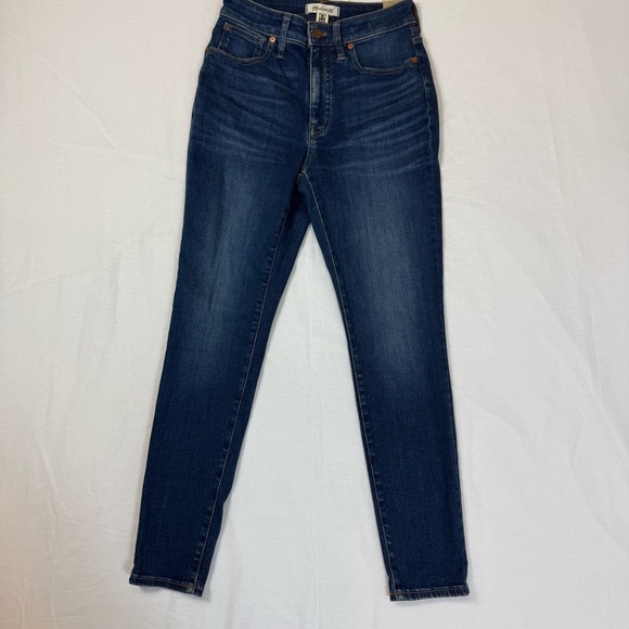 Madewell Curvy High Rise Blue Skinny Jeans with Stretchy Fit Size 27 - Picture 1 of 11